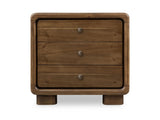 Boka Impala Three Drawer Acacia Wood Nightstand - Ornate Home