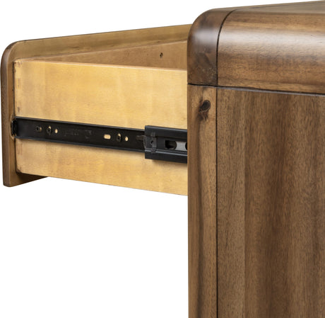 Boka Impala Three Drawer Acacia Wood Nightstand - Ornate Home