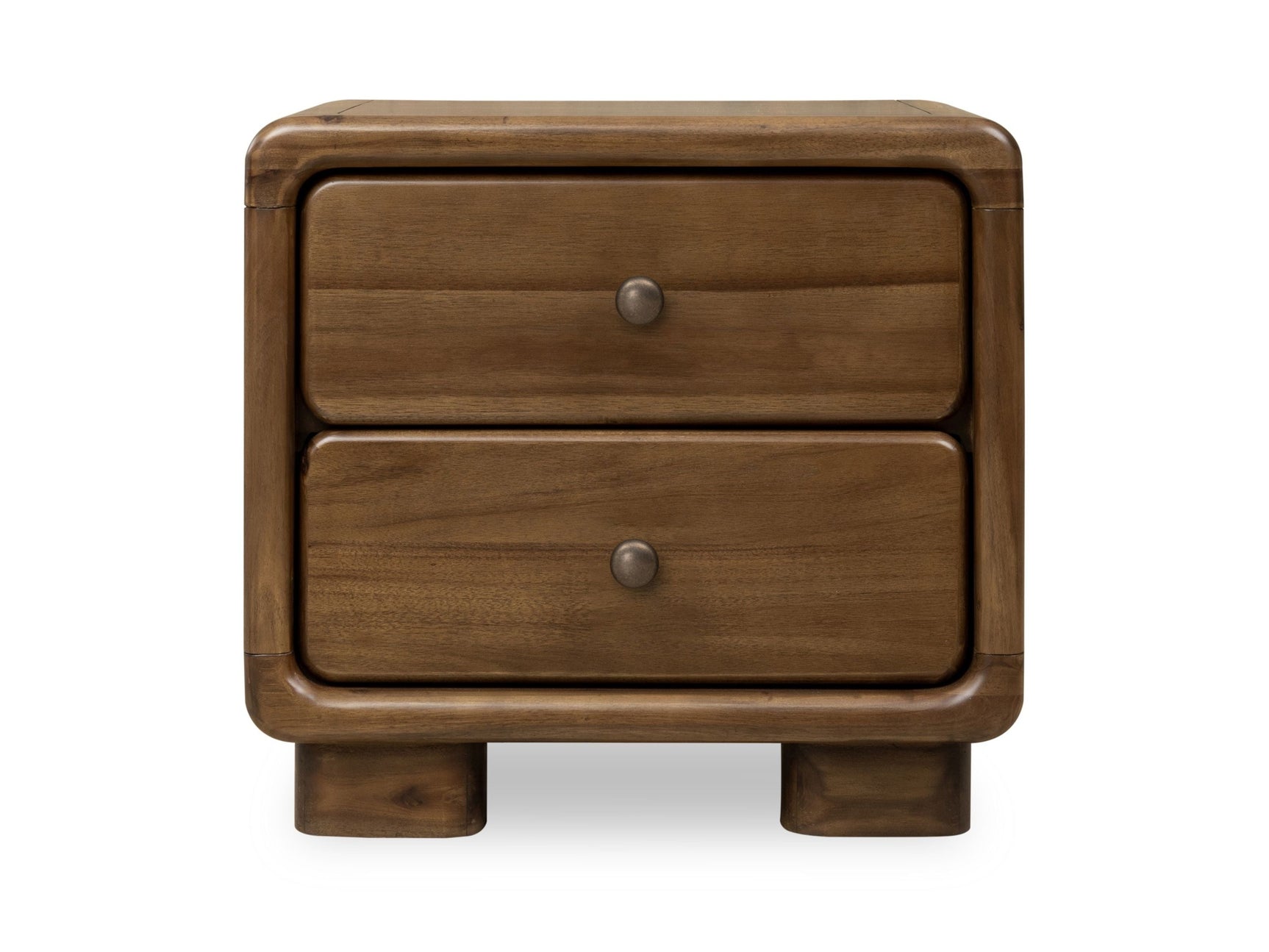 Boka Impala Two Drawer Acacia Wood Nightstand - Ornate Home