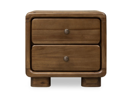 Boka Impala Two Drawer Acacia Wood Nightstand - Ornate Home