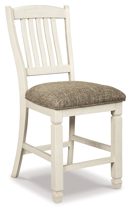 Bolanburg Antique White Counter Height Dining Table and 4 Barstools - Ornate Home