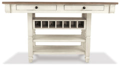 Bolanburg Antique White Counter Height Dining Table and 4 Barstools - Ornate Home