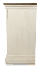 Bolanburg Antiqued White and Weathered Oak Dining Server - Ornate Home