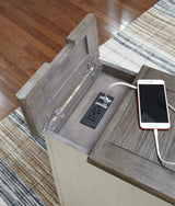 Bolanburg Chairside End Table with USB Ports & Outlets (Online Special Price) - Ornate Home