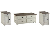 Bolanburg Two-tone Coffee Table and 2 Chairside End Tables - Ornate Home