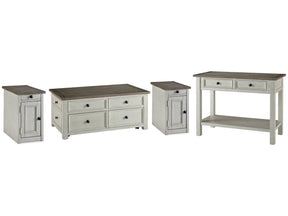 Bolanburg Two-tone Coffee Table and 2 Chairside End Tables with Console (Online Special Price) - Ornate Home