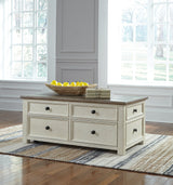 Bolanburg Two-tone Coffee Table and 2 Chairside End Tables with Console (Online Special Price) - Ornate Home