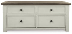 Bolanburg Two-tone Coffee Table and 2 Chairside End Tables with Console - Ornate Home