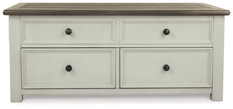 Bolanburg Two-tone Coffee Table and 2 Chairside End Tables with Console - Ornate Home