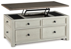 Bolanburg Two-tone Coffee Table and 2 Chairside End Tables with Console - Ornate Home