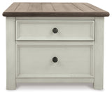 Bolanburg Two-tone Coffee Table and 2 Chairside End Tables with Console - Ornate Home