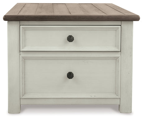 Bolanburg Two-tone Coffee Table and 2 Chairside End Tables with Console - Ornate Home