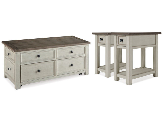 Bolanburg Two-tone Coffee Table and 2 End Tables (Online Special Price) - Ornate Home