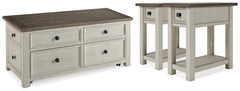 Bolanburg Two-tone Coffee Table and 2 End Tables - Ornate Home