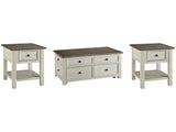 Bolanburg Two-tone Coffee Table and 2 End Tables - Ornate Home