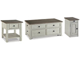 Bolanburg Two-tone Coffee Table w/End Table & Chairside End Table - Ornate Home