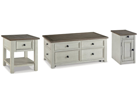 Bolanburg Two-tone Coffee Table w/End Table & Chairside End Table - Ornate Home