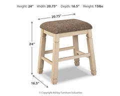 Bolanburg Two-tone Counter Height Dining Table and 4 Barstools - Ornate Home