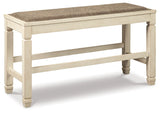Bolanburg Two-tone Counter Height Dining Table and 4 Barstools and Bench - Ornate Home