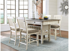 Bolanburg Two-tone Counter Height Dining Table w/4 Barstools - Ornate Home