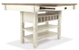Bolanburg Two-tone Counter Height Dining Table w/6 Barstools - Ornate Home