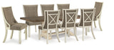 Bolanburg Two-tone Dining Extension Table and 8 Chairs (Online Special Price) - Ornate Home