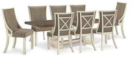 Bolanburg Two-tone Dining Extension Table and 8 Chairs (Online Special Price) - Ornate Home