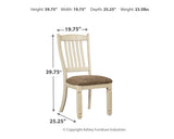 Bolanburg Two-tone Dining Table, 2 Chairs, 2 Side Chairs and Bench (Online Special Price) - Ornate Home