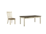Bolanburg Two-tone Dining Table with 4 Chairs - Ornate Home