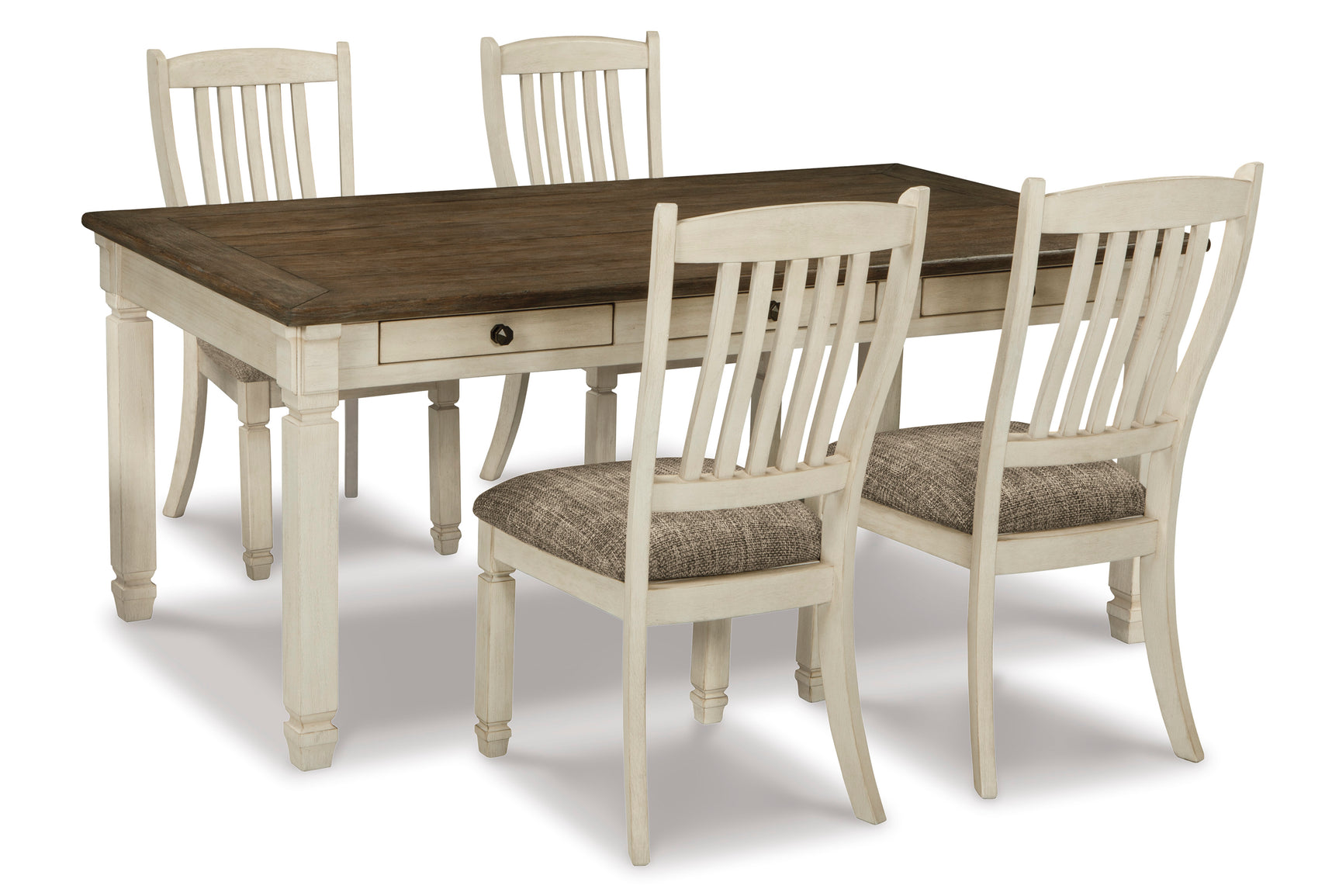 Bolanburg Two-tone Dining Table with 4 Chairs - Ornate Home