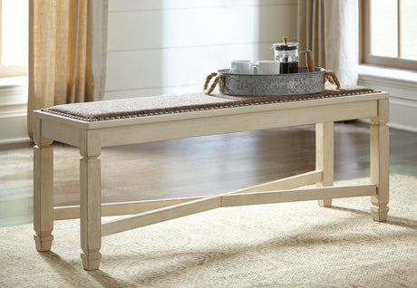 Bolanburg Two-tone Dining Table with 4 Chairs and Bench - Ornate Home