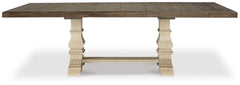 Bolanburg Two-tone Extension Dining Table, 4 Chairs and Bench - Ornate Home