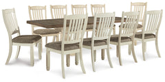 Bolanburg Two-tone Extension Dining Table and 10 Chairs - Ornate Home