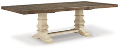 Bolanburg Two-tone Extension Dining Table and 4 Chairs - Ornate Home