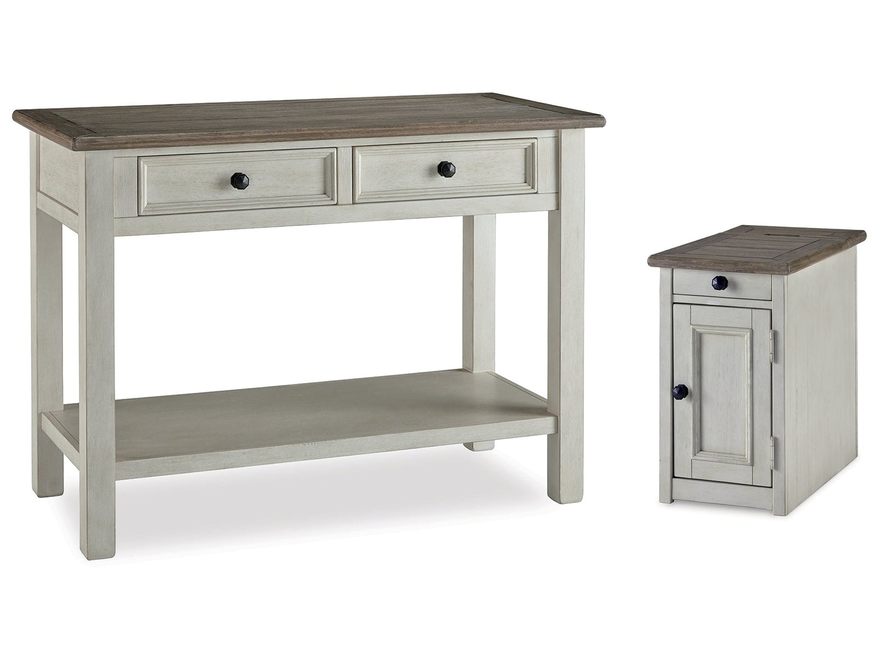 Bolanburg Two-tone Sofa Table and Chair Side End Table (Online Special Price) - Ornate Home