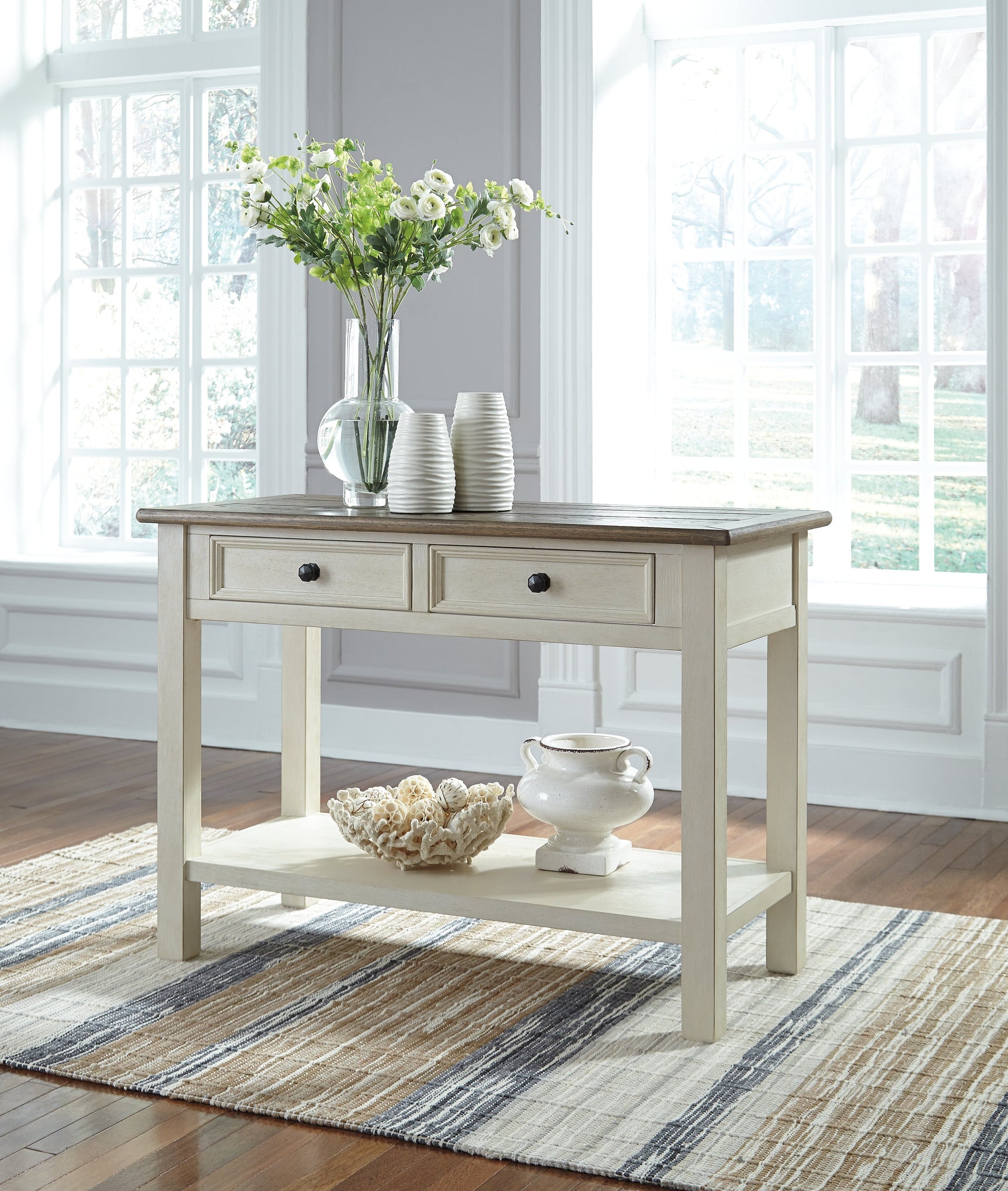 Bolanburg Two-tone Sofa Table and Chair Side End Table (Online Special Price) - Ornate Home