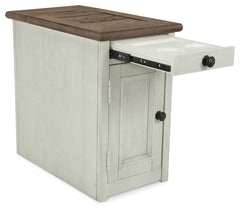 Bolanburg Two-tone Sofa Table and Chair Side End Table - Ornate Home