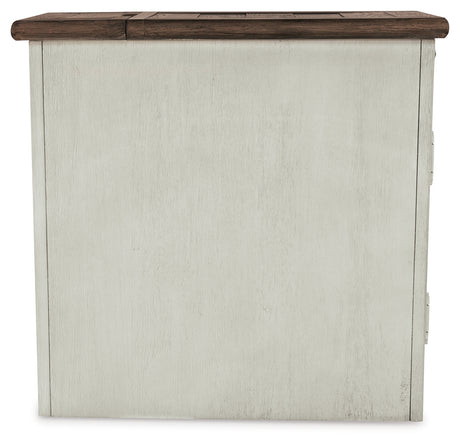 Bolanburg Two-tone Sofa Table and Chair Side End Table - Ornate Home