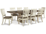 Bolanburg White Dining Table and 8 Chairs (Online Special Price) - Ornate Home