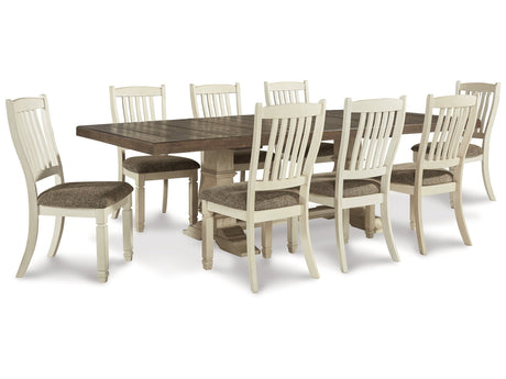 Bolanburg White Dining Table and 8 Chairs - Ornate Home