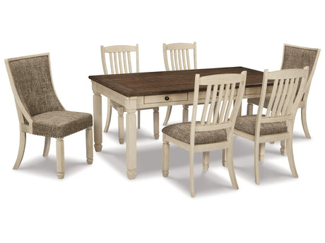 Bolanburg White Dining Table with 6 Chairs - Ornate Home
