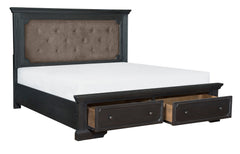 Bolingbrook Charcoal Eastern King Platform Bed - Ornate Home