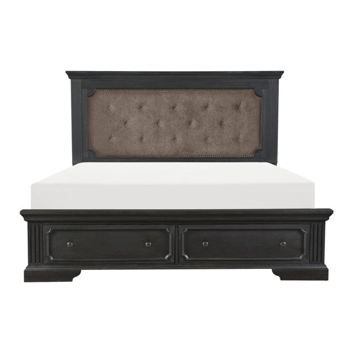 Bolingbrook Charcoal Eastern King Platform Bed - Ornate Home
