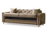 Bolivya Beige 3-pieces (Sofa & Loveseat & Chair) Living Room Set