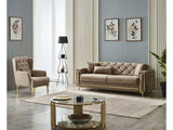 Bolivya Beige 3-pieces (Sofa & Loveseat & Chair) Living Room Set