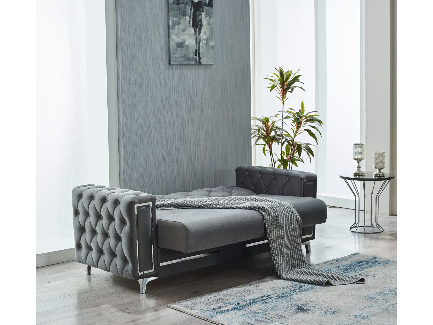 Bolivya Grey 3-pieces (Sofa & Loveseat & Chair) Living Room Set