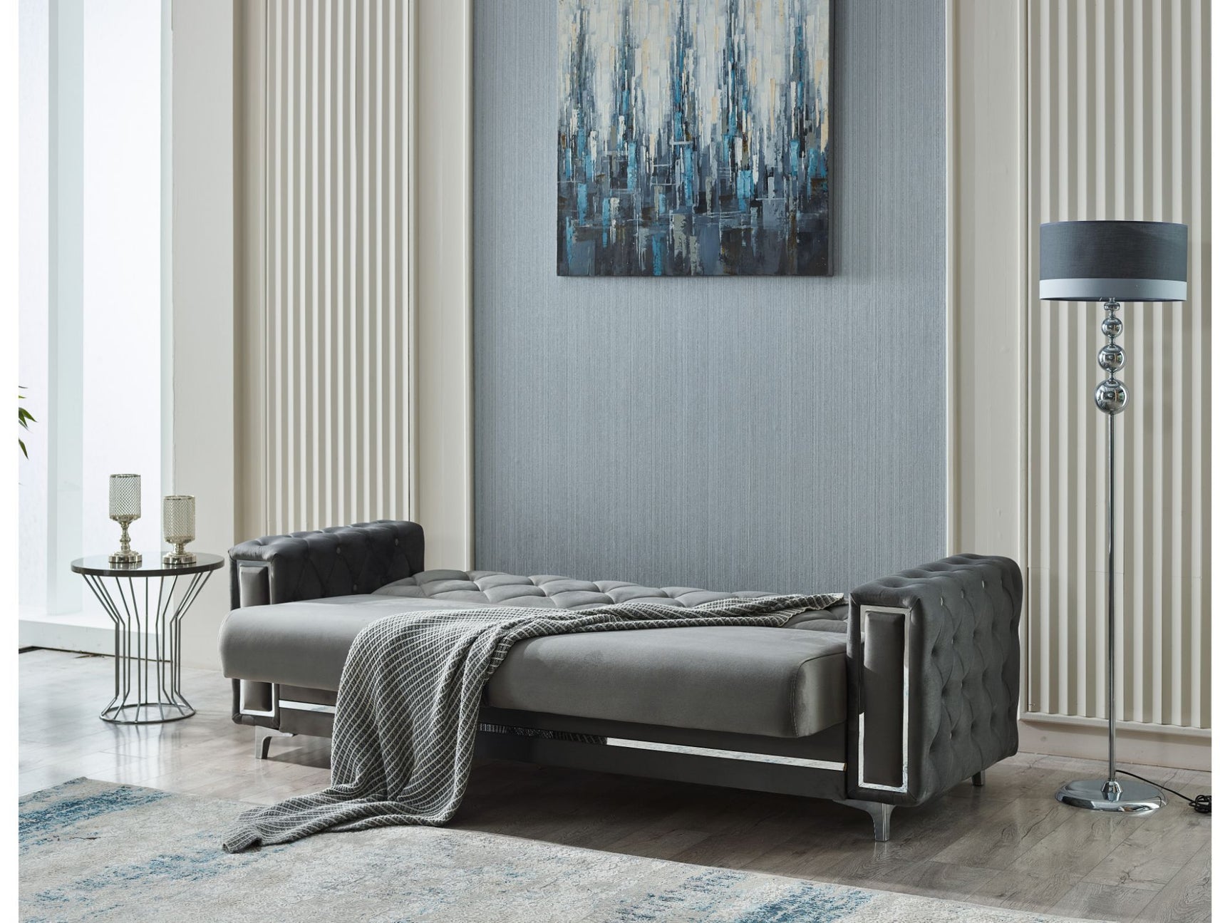 Bolivya Grey 3-pieces (Sofa & Loveseat & Chair) Living Room Set