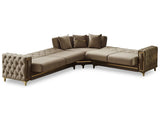 Bolivya Beige Convertible Sectional Sofa