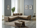 Bolivya Beige Convertible Sectional Sofa