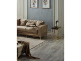 Bolivya Beige Convertible Sectional Sofa